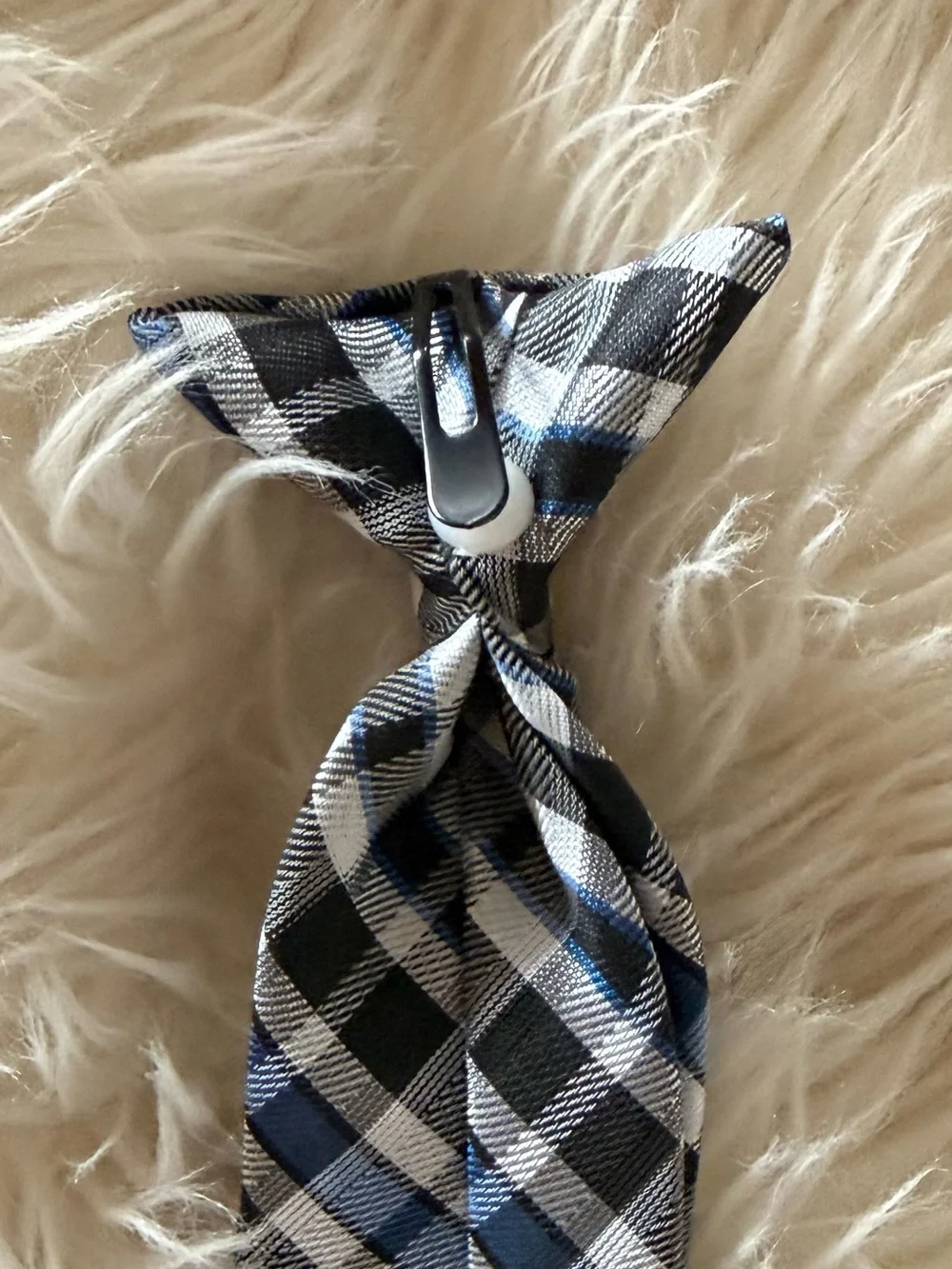 Plaid kids tie